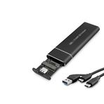 ForWhat Büro Ev Ofis Bilgisayarı için Siyah JMS583 TypeC 3.1 Usb3 NME M2 CHIP SSD Kutusu