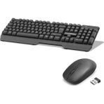 ForWhat Büro Ev Ofis Bilgisayarı Için Siyah Stil Kablosuz Klavye Mouse Seti - Renkli