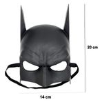 ForWhat Büro Ev Ofis Etkinlik Gösteri Çocuk Batman Kostüm Maskesi için Siyah Lastikli Maske