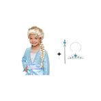 ForWhat Büro Ev Ofis Etkinlik Gösteri Çocuk Kostümü için Frozen Elsa Kostüm Seti