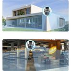ForWhat Büro Ev Ofis Güvenliği için Çift 3MP Lens Wi-Fi IP TF Kart Girişli Optik Zoom Kamera