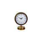 ForWhat Büro Ev Ofis Hediyesi için 25x20CM Golden Metal Edge Masa Saati