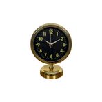 ForWhat Büro Ev Ofis Hediyesi için 25x20CM Golden Metal Klas Masa Saati