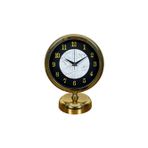 ForWhat Büro Ev Ofis Hediyesi için 25x20CM Golden Metal Mermer Stil Masa Saati