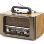 ForWhat Büro Ev Ofis Hediyesi Için 31X18X20CM Bluetooth Nostaljik Hoparlör Fm Kumandalı - Renkli
