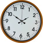 ForWhat Büro Ev Ofis Hediyesi Için 36CM Turuncu Tarz Dekor Duvar Saati - Renkli - 20 cm