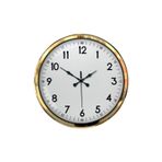 ForWhat Büro Ev Ofis Hediyesi için 52CM Golden Metal Beyaz Klasik Duvar Saati