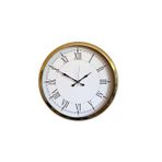 ForWhat Büro Ev Ofis Hediyesi için 52CM Golden Metal Roma Rakam Prestij Duvar Saati