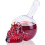 ForWhat Büro Ev Ofis Hediyesi Için 550ML Kristal Kuru Kafa Motifli Içecek Şişesi - Renkli - --