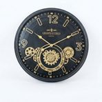 ForWhat Büro Ev Ofis Hediyesi için 59CM Çarklı Golden Motif Duvar Saati