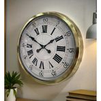 ForWhat Büro Ev Ofis Hediyesi için 60CM Golden Prestij Stil Duvar Saati
