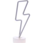 ForWhat Büro Ev Ofis Hediyesi için Pilli Dekoratif Şimşek Neon Led Süs Masa Lambası