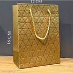 ForWhat Büro Ev Ofis Hediyesi için Tekli Mini Golden Karton Çantası