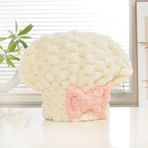 ForWhat Büro Ev Ofis Kişisel Saç Bakımı için Mikrofiber Örgü Kurutma Bone Havlu