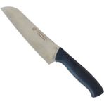 ForWhat Büro Ev Ofis Mutfağı İçin 17 cm Bursa İşi Plastik Sap Bıçak Santoku Şef Bıçağı - 1 Adet - Renkli