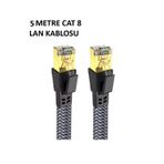 ForWhat Büro Ev Ofis Network Bağlantısı için 5MT Örgü Kaplama CAT8 Lan Ethernet Kablosu