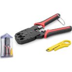 ForWhat Büro Ev Ofis Network Bağlantısı Için RJ45 8P8C Kırmızı Sıkma Pensesi - -