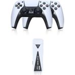 ForWhat Büro Ev Ofis Oyun Konsolu Için Beyaz 64GB Android Dual Pad 4K Game Stick - Renkli