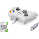 ForWhat Büro Ev Ofis Oyun Konsolu Için Beyaz Pc Xbox 360 Uyumlu Kablolu Oyun Kolu Gamepad - Renkli