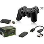 ForWhat Büro Ev Ofis Oyun Konsolu Için Siyah 2,4g Kablosuz Oyun Stick HDMI Çift Gamepad Seti - Renkli
