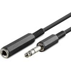 ForWhat Büro Ev Ofis Ses Müzik Sistemi için 1.5MT Siyah 6.35Mm Gitar Uzatma Kablosu