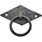 ForWhat Hobi Mobilya Tasarımı İçin 41X82 mm Antika Oksit Pirinç Yan Baklava Kapı Kulbu - - - Renkli