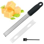 FORYNXHWIN Zester rende, paslanmaz çelik peynir rendesi, parmesan rendesi, limon rendesi, sarımsak rendesi, zencefil rendesi, küçük hindistan cevizi rendesi, peynir için mutfak rendesi, bulaşık