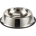 Forzacase 22 cm 500 ml Kedi Köpek Metal Mama ve Su Kabı - FC032 - Gümüş