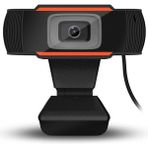Forzacase 720P Ayarlanabilir Tak ve Çalıştır Mikrofonlu Görüntülü Web Kamerası Webcam - FC1019 - Kırmızı - Siyah