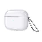 Forzacase Airpods Pro 3 uyumlu Şeffaf Anahtar Askılıklı Bluetooth Kulaklık Kılıfı - FC1124
