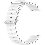 Forzacase Amazfit Pace - Pace 2 FC143 Beyaz Ocean Oluklu Silikon Kordon