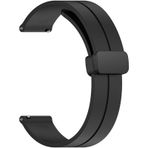 Forzacase Amazfit Pace - Pace 2 FC144 Siyah Manyetik Tokalı 22 mm Silikon Kordon