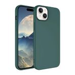 Forzacase Apple iPhone 15 Plus Max uyumlu Liquid Serisi İçi Kadife Lansman Silikon Kılıf (Yeşil)