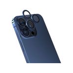 Forzacase Apple Uyumlu iPhone 15 Pro Max İle Kamera Camı Lens Koruyucu Halka Seti - Fc381 Mavi
