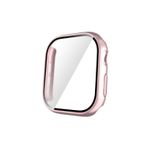 Forzacase Apple Watch 10 42mm ile uyumlu Önü Kapalı Ekran Korumalı Sert Rubber Kılıf - FC015 (Rose Gold)