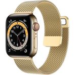 Forzacase Apple Watch Se 3 44MM ile Uyumlu Metal Mıknatıslı Kordon Kayış - FC157 - Gold