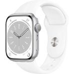 Forzacase Apple Watch Se 3 44MM ile Uyumlu Silikon Kordon Kayış - FC005 - Beyaz