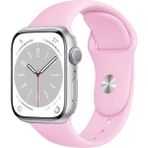Forzacase Apple Watch Se 3 44MM ile Uyumlu Silikon Kordon Kayış - FC005 - Pembe