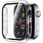 Forzacase FC015 Apple Watch 40 mm Şeffaf Önü Kapalı Ekran Korumalı Sert Rubber Akıllı Saat Kılıfı