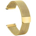 Forzacase FC095 Gold 20 mm Metal Mıknatıslı Akıllı Saat Kayış Kordon