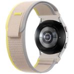 Forzacase FC153 Sarı Xiaomi Watch S1/S1 Active Cırtlı Hasır Kumaş Kordon Kayış