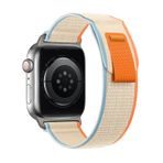 Forzacase FC267 Beyaz iOS Uyumlu Watch 38 40 41 mm Uyumlu Trial Cırtlı Hasır Kumaş Kordon Kayış