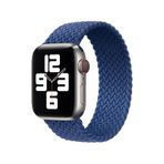 Forzacase FC401 Lacivert iOS Uyumlu Watch Ultra 2 49 mm Hasır Örgü Solo Loop Kordon Kayış