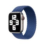 Forzacase FC401 Lacivert iOS Uyumlu Watch Ultra 49 mm Hasır Örgü Solo Loop Kordon Kayış