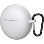 Forzacase Huawei Freebuds 7i ile Uyumlu Anahtar Askılıklı Bluetooth Kulaklık Kılıfı - FC1134 - Beyaz