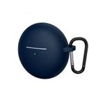 Forzacase Huawei Freebuds 7i ile Uyumlu Anahtar Askılıklı Bluetooth Kulaklık Kılıfı - FC1134 - Lacivert