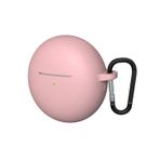 Forzacase Huawei Freebuds 7i ile Uyumlu Anahtar Askılıklı Bluetooth Kulaklık Kılıfı - FC1134 - Pembe