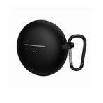 Forzacase Huawei Freebuds 7i ile Uyumlu Anahtar Askılıklı Bluetooth Kulaklık Kılıfı - FC1134 - Siyah