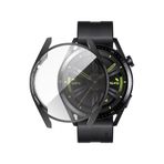 Forzacase Huawei Watch Gt 3 46mm İle Uyumlu Önü Kapalı Ekran Korumalı Silikon Kılıf - Fc010 Siyah