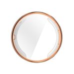 Forzacase Huawei Watch Gt 4 41mm İle Uyumlu Önü Kapalı Ekran Korumalı Silikon Kılıf - Fc010 Rose Gold